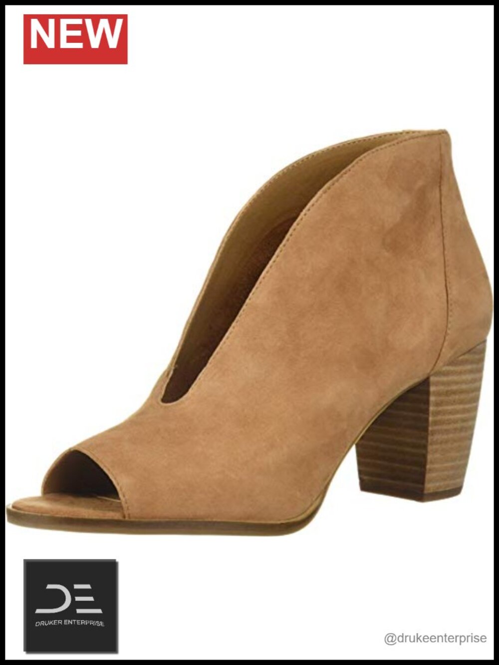 Lucky Brand Women's Joal Ankle Strap Block Heel Pump Leather
